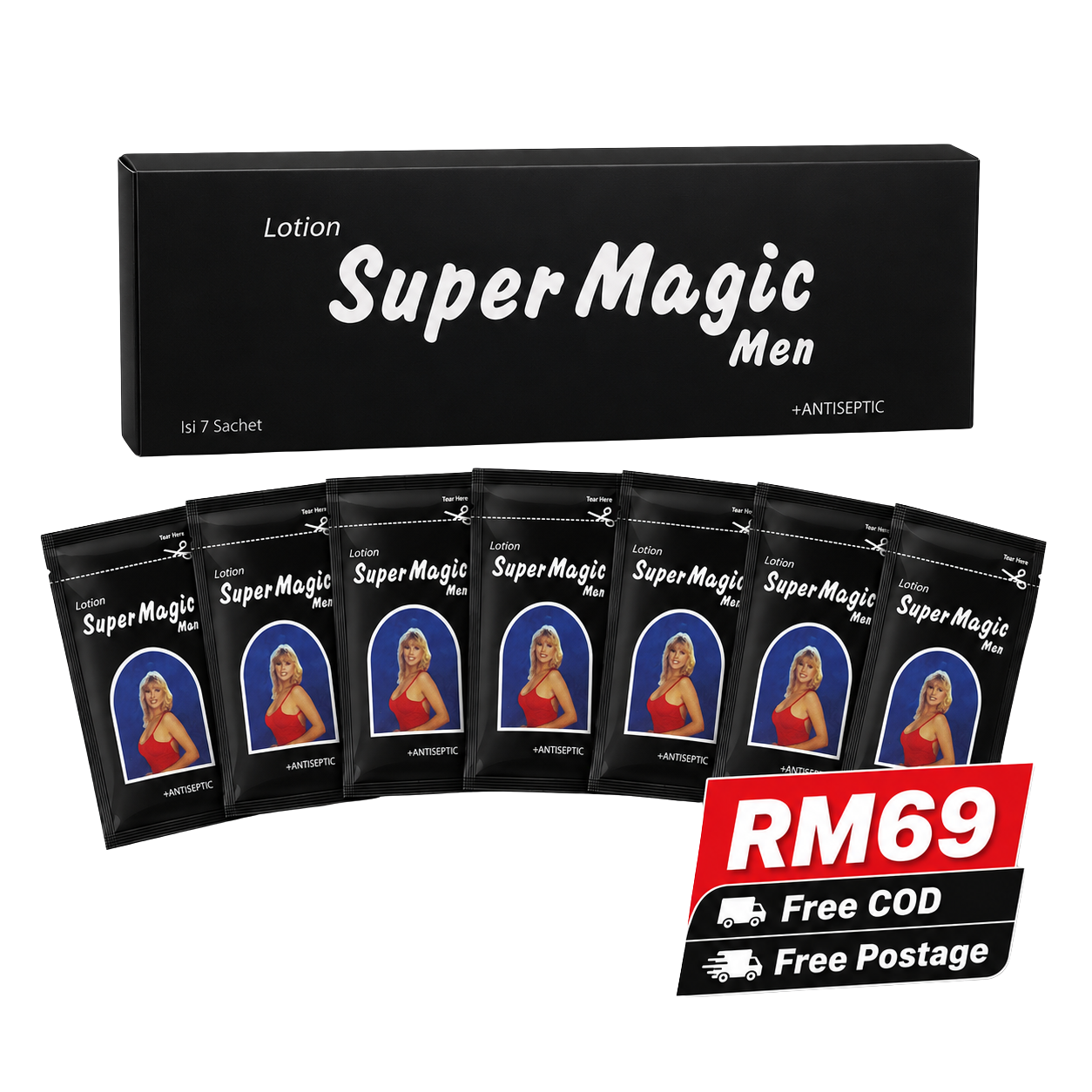 Set 1 kotak Super Losyen Magic Men